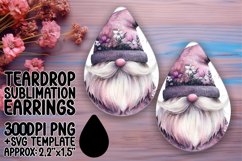 Enchanted Gnome Joy: Sublimation Teardrop Serenity Product Image 1