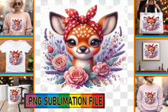 Sweet TSHIRT Magic Ideas PNG, Cute Animals Product Image 1