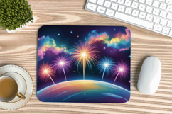 Happy New Year PNG Mouse Pad,Festive New Year's Eve 2026 PNG Product Image 1
