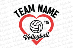 Team Name Volleyball SVG | SVG Cut files | Cricut Product Image 1