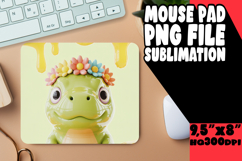 Unique Desk Pad Design Sublimation, Cute Dino Product Image 1