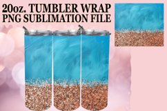 Glitzy Flower Leopard Tumbler Design: Sublimation - 20oz Product Image 1