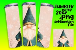 Festive Gnome 20oz Wrap Christmas Tumbler Design Product Image 1