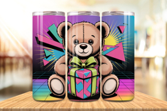 Valentine’s Day Teddy Bear Gift Tumbler Wrap PNG Big Bundle Product Image 7