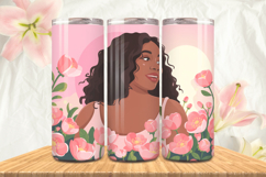 Black Girl Magic Black Woman Positive mind 20oz Tumbler wrap Product Image 1