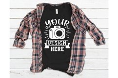 Bella Canvas 3001 Mockup, Black t-shirt mockup Product Image 1