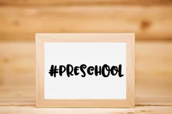 #Preschool SVG Cut File - Back to School DXF EPS PNG JPG AI Product Image 3