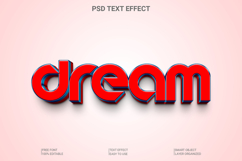Dreamy Modern 3D Text Effect Photoshop Template Product Image 1