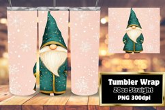 Watercolor Gnome Wrap for 20oz Christmas Tumblers Product Image 1