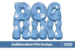 American Dog Mini 4th of July USA Paw DTF PNG Sublimation Product Image 1