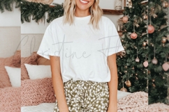 White Fall Shirt Mockup Product Image 3