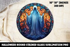 Halloween Stained Glass Sublimation PNG | Skull | Ghost Product Image 1