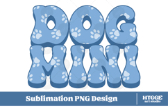 American Dog Mini 4th of July USA Paw DTF PNG Sublimation Product Image 1