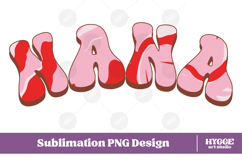 nana Png Retro Retro Mother&#039;s Day Mom Sublimation Product Image 1