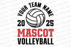 Your Team Name Mascot Volleyball SVG | SVG Cut files Product Image 1
