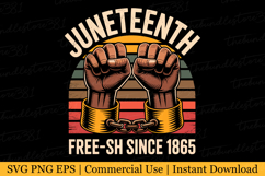 Juneteenth Free-ish since 1865 Svg | Svg Cut Files Product Image 1