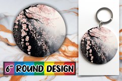 Dazzling Floral Paradise Sublimation : Keychain, Coaster Product Image 1