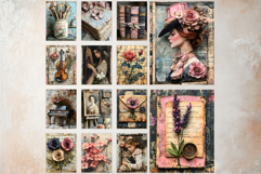 Shabby Chic Romantic Paris Digital Paper Crafting Collection Product Image 12