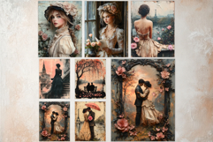 Shabby Chic Romantic Paris Digital Paper Crafting Collection Product Image 14