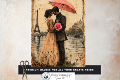 Shabby Chic Romantic Paris Digital Paper Crafting Collection Product Image 16