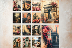 Shabby Chic Romantic Paris Digital Paper Crafting Collection Product Image 3