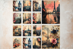 Shabby Chic Romantic Paris Digital Paper Crafting Collection Product Image 6