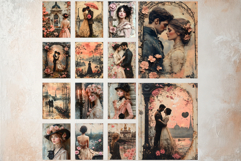 Shabby Chic Romantic Paris Digital Paper Crafting Collection Product Image 7