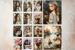 Shabby Chic Romantic Paris Digital Paper Crafting Collection Product Image 9