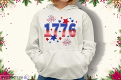 Retro 4th of July 1776 PNG SVG T-shirt Design Product Image 1