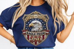 eagle pride png, 250th anniversary, patriotic eagle png, usa anniversary design, 1776 2026 png, american eagle shirt, patriotic design file, independence day eagle, usa celebration png, freedom eagle design