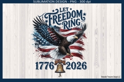 America 250 Anniversary 1776-2026 USA Patriotic Png Product Image 1