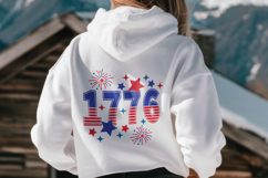 Retro 4th of July 1776 PNG SVG T-shirt Design Product Image 3