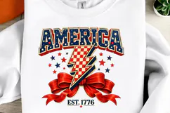 1776 America png, 4th of july Coquette Bow Png Product Image 1