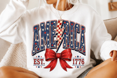 1776 America png, 4th of july Coquette Bow Png Product Image 3
