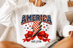 1776 America png, 4th of july Coquette Bow Png Product Image 3