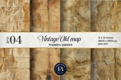 Vintage World Maps Pattern, Junk journal papers Product Image 1