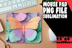 Springtime Splendor Butterfly Mouse Pad - Colorful Product Image 1