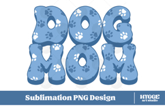 American Dog Mom 4th of July USA Paw DTF PNG Sublimation Product Image 1