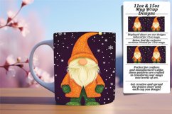 Winter Gnome Wrap for 11oz 15oz Mug Christmas Design Product Image 1