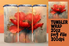 Springtime Whimsy: 3D Floral Tumbler Art Product Image 1