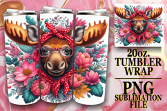 Uplifting Sublimation 20oz tumbler wrap, Cute Animals Product Image 1