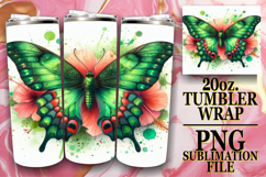Magical Gifts 20oz tumbler wrap, Butterfly Product Image 1