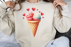 Cute Watercolor Valentines Day Clipart PNG Product Image 1