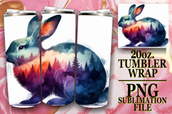 Cozy Escapes 20oz tumbler wrap, Animals Art Product Image 1