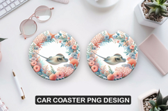 Ray Fish Car Coaster Sublimation| Animal Coaster PNG Product Image 1