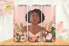 Black Girl Magic Black Woman Positive mind 20oz Tumbler wrap Product Image 1