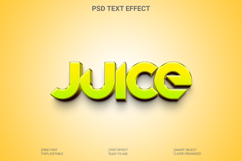 Juicy Bold 3D Text Effect Photoshop PSD Template Product Image 1