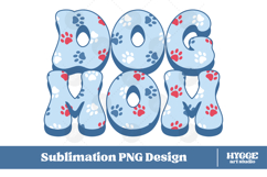 American Dog Mom 4th of July USA Paw DTF PNG Sublimation Product Image 1