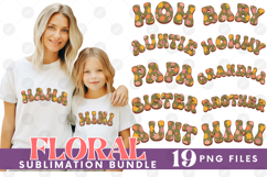Family Mama Dad Sublimation Bundle Mother&#039;s Father&#039;s Day Set Product Image 1