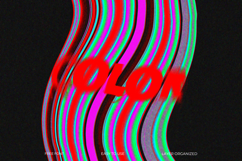 Glitch Color Font Psychedelic Distorted Effect Product Image 1